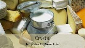  Presentation with milk - Cool new slides with cheese-still-life-with-milk backdrop and a mint green colored foreground