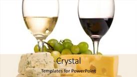  Presentation with red wine cheese - Colorful PPT layouts enhanced with cheese white and red wine backdrop and a yellow colored foreground