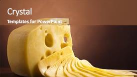  Presentation with cheese - Cool new slides with cheese backdrop and a red colored foreground