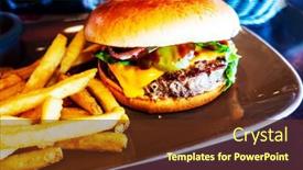  Presentation with burger fries - 