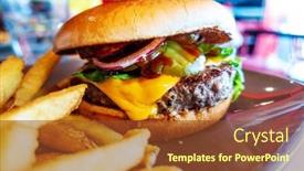  Presentation with burger fries - 