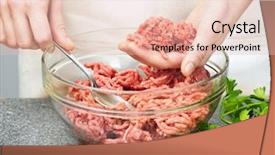  Presentation with ground beef - Amazing slides having chef cooking in kitchen backdrop and a lemonade colored foreground