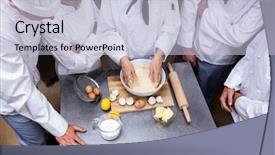  Presentation with teaching the brain in mind - Cool new presentation theme with chef in commercial kitchen teaching backdrop and a lemonade colored foreground