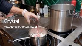  Presentation with chef - PPT layouts featuring chef is adding red wine background and a violet colored foreground