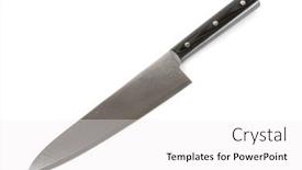  Presentation with damascus steel - Cool new presentation design with chef-knife-made-of-damascus backdrop and a white colored foreground