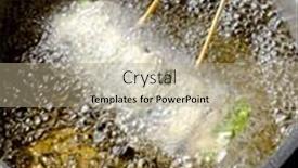  Presentation with chef - Amazing PPT layouts having chef-making-tempura-roll backdrop and a coral colored foreground