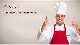  Presentation with chef war - Slides featuring chef man background and a lemonade colored foreground