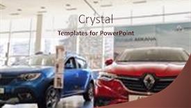  Presentation with renault - Slide deck with chekhov-russia-march-17-2020 background and a soft green colored foreground