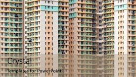  Presentation with apartment - Slides having chelsea - exterior of apartment building background and a coral colored foreground