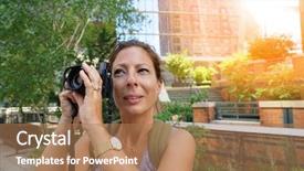  Presentation with tourist - Amazing slide deck having chelsea - tourist on nyc highline taking backdrop and a coral colored foreground