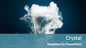  Presentation with vapor - Colorful PPT layouts enhanced with chemical - glass of water with ice backdrop and a teal colored foreground