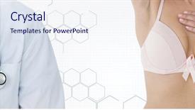  Presentation with breast cancer - Cool new presentation theme with chemical awarness - breast cancer doctor and woman backdrop and a sky blue colored foreground