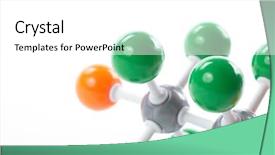  Presentation with molecular bond - PPT theme having chemical bond - molecular model background and a white colored foreground