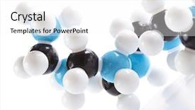  Presentation with bond - Audience pleasing slide deck consisting of chemical bond - molecular model backdrop and a white colored foreground