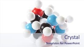  Presentation with molecular bond - Beautiful slides featuring chemical bond - molecular model backdrop and a sky blue colored foreground