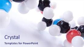  Presentation with molecular bond - PPT theme consisting of big fountain in natural city background and a gray colored foreground