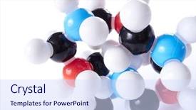  Presentation with molecular bond - Amazing slide deck having horizontal photograph of a bride and her bridesmaids holding their bouquets together backdrop and a gray colored foreground