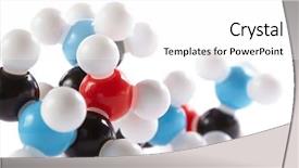  Presentation with molecular bond - Theme with  background and a  colored foreground.
