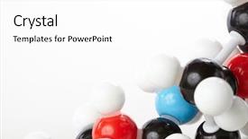  Presentation with molecular bond - Presentation design consisting of chemical bond - molecular model background and a white colored foreground
