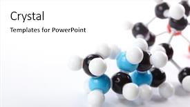  Presentation with molecular bond - Cool new PPT theme with chemical bond - molecular model backdrop and a white colored foreground