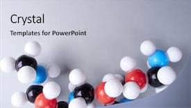  Presentation with molecular bond - Cool new PPT layouts with chemical bond - molecular model backdrop and a lemonade colored foreground