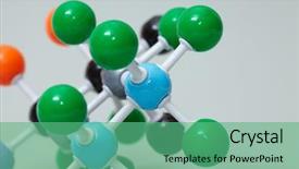  Presentation with molecular bond - Amazing presentation theme having chemical bond - molecular model backdrop and a seafoam green colored foreground