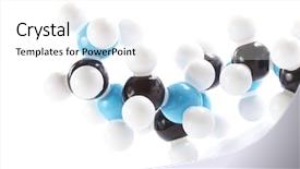  Presentation with bond - Presentation enhanced with chemical bond - molecular model background and a white colored foreground