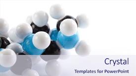  Presentation with molecular bond - Beautiful presentation design featuring man with long hair break backdrop and a tawny brown colored foreground