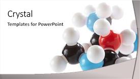  Presentation with bond - Audience pleasing slide deck consisting of chemical bond - molecular model backdrop and a white colored foreground