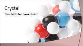  Presentation with molecular bond - Amazing slide deck having potted green cactus succulent plant top view backdrop and a light gray colored foreground