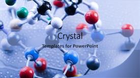  Presentation with chemical elements - Beautiful presentation theme featuring chemical elements - atom design backdrop and a light blue colored foreground