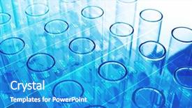  Presentation with chemical elements - Beautiful presentation featuring chemical elements - health care concept test tubes backdrop and a teal colored foreground