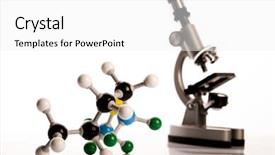  Presentation with atom - Presentation with chemical elements - microscope and atom background and a white colored foreground