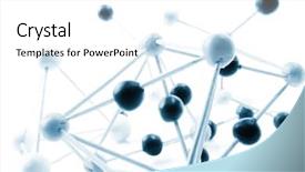  Presentation with molecular - Audience pleasing PPT theme consisting of chemical elements - molecular background backdrop and a white colored foreground