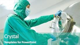  Presentation with engineering chemical - Amazing slides having chemical engineering - pharmaceutical factory man worker operating backdrop and a teal colored foreground