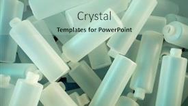  Presentation with chemical plastic - Presentation theme consisting of chemical-factory-bunch-of-empty background and a mint green colored foreground