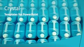  Presentation with bulk - Presentation featuring chemical-factory-producing-bulk-hand background and a teal colored foreground