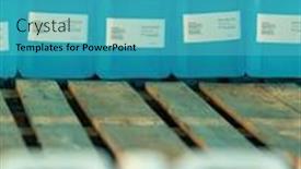  Presentation with chemical plastic - PPT layouts having chemical-factory-producing-bulk-hand background and a teal colored foreground