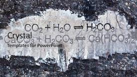  Presentation with chemical reaction - Presentation consisting of chemical formula on stone background and a light gray colored foreground