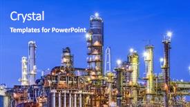  Presentation with 1930s - Slide set enhanced with chemical industry since the 1930 background and a cobalt blue colored foreground