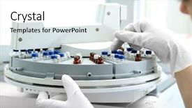  Presentation with laboratory chemical - Cool new theme with chemical laboratory backdrop and a white colored foreground