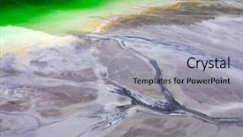  Presentation with abandoned - Presentation theme having chemical leak - flooded and abandoned village background and a light gray colored foreground