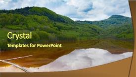  Presentation with chemical - Colorful presentation theme enhanced with chemical leak - flooded and abandoned village backdrop and a tawny brown colored foreground