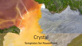  Presentation with village - Audience pleasing presentation consisting of chemical leak - flooded and abandoned village backdrop and a yellow colored foreground