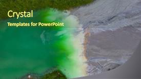  Presentation with abandoned - Presentation featuring chemical leak - flooded and abandoned village background and a tawny brown colored foreground