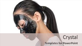  Presentation with chemical - Amazing presentation design having chemical peel - asian woman with black spa backdrop and a soft green colored foreground