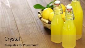  Presentation with lemon - Amazing PPT layouts having chemical peel - homemade limoncello italian traditional lemon backdrop and a coral colored foreground