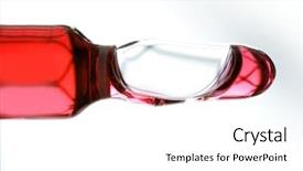  Presentation with liquid - Amazing theme having chemical product - glass ampule with red liquid backdrop and a  colored foreground