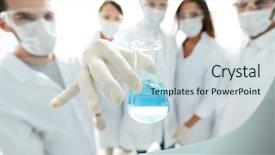  Presentation with chemical - Amazing presentation theme having chemical properties - background image of the healthcare backdrop and a  colored foreground