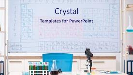  Presentation with england textile lab tearing - PPT layouts consisting of chemical properties - young chemist working background and a sky blue colored foreground